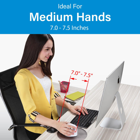 Ergonomic Vertical Mouse For Right Hand Medium Size Wired USB 4 Speed Settings 6 Customizable Buttons Windows Compatible Sculpted For All Day Comfort And Wrist Strain Reduction During Long Work Sessions