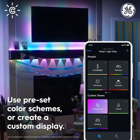 Outdoor Color Changing LED Light Strip Extension 8 Ft Waterproof For Patio Decor Works With Alexa And Google Home Smart Color Modes Brightness Control Music Sync Easy App Setup