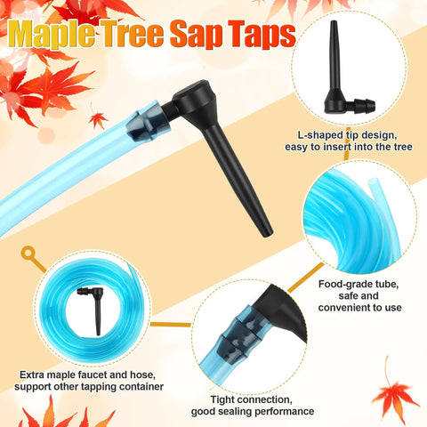 Ultimate Maple Syrup Tapping Kit Legit Game Changer For Backyard Collectors includes L-shaped sap tap and food-grade tubing.