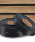 Black Slatwall Inserts Dope Wall Plate Gap Filler For Modern Room Makeover, black vinyl rolls, against wooden slatwall