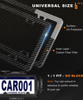 Real Carbon Fiber License Plate Frame 4 Hole Universal Black Car Tag Holder Cover Premium 100 Percent Carbon Fiber Weave