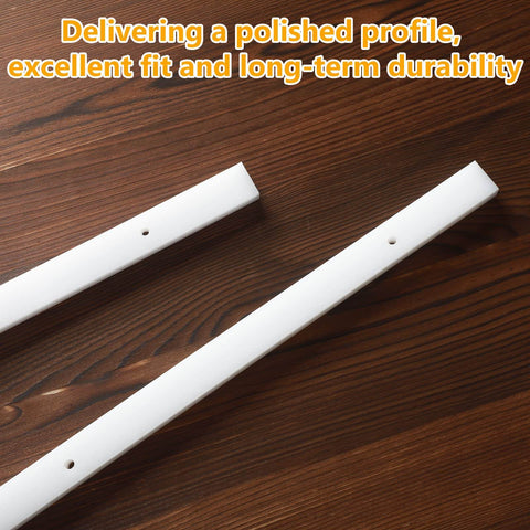4 Pcs UHMW Precision Milled Bar For Jigs Crosscut Sled For Table Saw Sled Fixtures Or Miter Slots Three Quarters By Three Eighths Inch 17 Inch Long Miter Bar Slider Gauge Rod For Router And Bandsaw Use, displayed on wooden surface