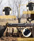 Beefy 34 Inch Disc Plow Harrow Heavy Duty With Adjustable Height and Wide Cut for ATV UTV, steel discs on terrain