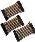 Multicolor Breadboard Jumpers Wires Kit 120 Pieces 10cm 40 Pin Male To Female Ribbon Dupont Cables for Arduino Raspberry Pi