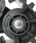 Close-up of wheel component from Beefy 32 Inch Rear Axle Track Kit For Go Karts And UTVs With Snow And Sand Tracks 428 Sprocket 190Mm Brake