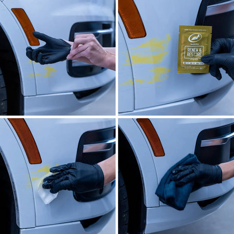 Go-To Car Wipes For Paint Scratches Water Spots Headlight Oxidation Glass And Metal, Quick Swirl Marks Bugs Yellowed Headlights Safe