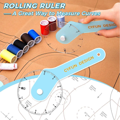Get Ready For Seamless Stitching With This Slick 12 Inch Imperial Sewing Wheel Ruler Since It Is A Hella Handy Pattern Gauge That Helps Quilters And Wardrobe Tailors Nail Every Curved Seam On Your Next Big Diy Craft Project