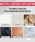 Hella Strong Solvent Based Color Enhancing Stone Sealer application on granite, limestone, sandstone, slate, terracotta, and marble.