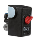 Front view of CW209000AV Air Compressor Heavy Duty Pressure Switch 100 To 135 PSI For Quarter Inch NPT Four Port Manifold Auto On Off