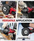 Killer Cordless Angle Grinder Powered By A Beefy Brushless Motor Cranking 12000 Rpm in action for cutting, grinding, polishing, and marble cutting.