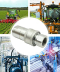 Heavy Duty 1 Inch ISO 5675 Hydraulic Quick Connect Coupler Set With Pioneer Style 1 Inch NPT Thread Poppet Valve