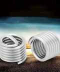 Built Tough 304 Stainless Steel Wire Thread Insert Assortment 100 Piece M6 X 1.0 X 1.5D Thread Repair Screw Sleeves close-up view.