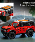 Ford Bronco Technic Off Road SUV Building Kit For Kids 9 And Up with roof rack and traction boards