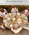 Family using Insulated Foil Wrap Sheets 12x12 Pre Cut Greaseproof And Waterproof for sandwiches at outdoor dining table