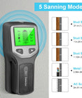 TusaMer Stud Finder Wall Scanner with LCD display showing 5 scanning modes for wood, metal, and AC wire detection.