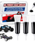 RC Grease High Pressure for Thrust Races and Ball Differentials 3 Pack with tubes and car models in storage box