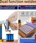 Beast 11.6KW Induction Battery Welder For Lithium Packs with dual function and mobile welding pen shown on battery grid