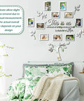 Family Tree Wall Decor 3D Mirror Sticker Kit With Photo Frames And Acrylic Tree Decal Removable Wall Art This Is Us Quote 47 Inch