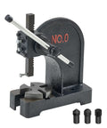 Beefy 0.5 Ton Manual Arbor Press For Desktop Stamping Bending And Forming Cast Iron Construction With 4.6 Inch Height And 4.7 Inch Stroke