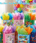 330 Sheets Multicolor Tissue Paper Pack 14x10 Inches Wrapping Paper For Gift Bags Holiday Birthday DIY Crafts Projects 20 Vibrant Colors Great For Gift Wrapping Decor And Party Supplies with colorful gift bags and balloons