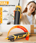 Dope Mini Heat Gun With Dual Temperature 500F And 842F for crafting, vinyl wrap, shrink tubing, features dual temperature settings.