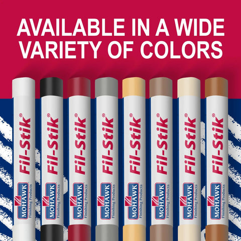 Pro Level Off White Wood Repair Putty Stick For Fixing Furniture Scratches And Trim Gouges Easy Glide Wax Filler Kit displayed in various colors.