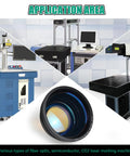 F Theta Lens 300x300mm 420mm Focal Length Fiber Laser Scan Lens M85x1 Thread For 1064nm Galvo System Engraving Machine