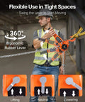 Man using 1 Ton Lever Chain Hoist With 10 Ft Lift G80 Chain Dual Pawl Mechanical Brake 360 Degree Hooks in warehouse setting