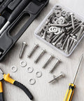 Heavy Duty Lag Screws Kit 50 Pcs 3/8 X 2 Inch Hex Head Lag Bolts With Flat Washers Stainless Steel 304 Rust Resistant