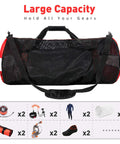 Ultra Large 30 Inch Mesh Dive Gear Bag For Scuba Snorkeling And Beach Trips Pro Grade Quick Dry Duffel with gear icons