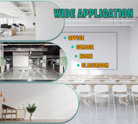 Wide application of Premium Drywall Repair Kit With Fast Drying Spackle Paste in office, garage, home, and classroom settings.