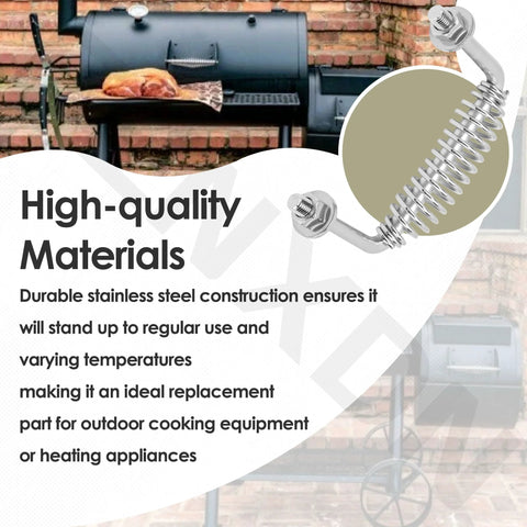 Five And Three Eighths Inch Spring Handle With One Half Inch Rod For BBQ Grills And Wood Stoves Bolt On Mount Heavy Duty