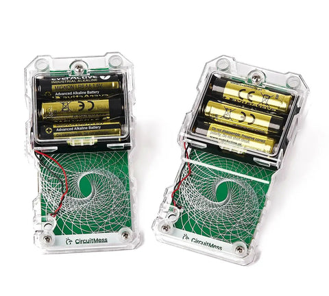 DIY Wireless Encrypted Two Way Communication Kit For Kids And Teens Learn Electronics Coding And Encryption With A Fun STEM Radio Project For Ages Eleven And Up, two clear plastic handheld devices