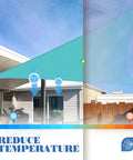 Right Triangle Sun Shade Sail 8x8x11 Foot HDPE Patio Canopy for outdoor pergola reducing temperature in backyard