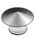 6 Inch Round Roof Rain Cap For HVAC Venting Galvanized Steel All Weather Chimney Cap With Rubber Gasket Roof Top Round Vent Cover