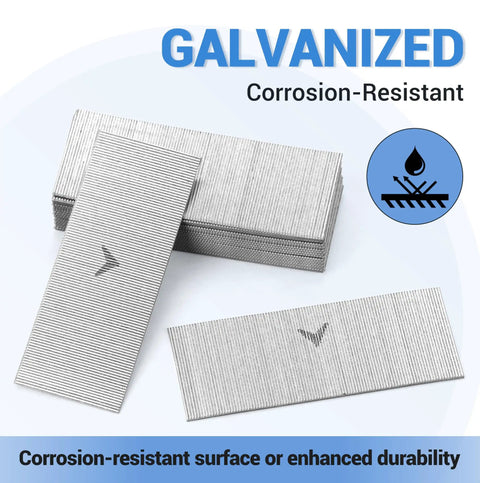 Pro Quality 23 Gauge Pin Nails 1 3/8 Inch Galvanized Micro Headless Pins Fits All Standard Nailers stacked for trim work.