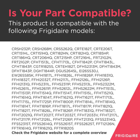 Is Your Part Compatible? List of refrigerator models compatible with Compressor Start Relay For Refrigerators 241941005 Replacement Part Delivers Fast Reliable Startup And Smooth Cooling Easy Install DIY Friendly Durable Construction For Fridge Repairs.
