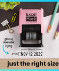Heavy Duty Date Stamp For Shipping And Expiration Tracking Built Like A Rock With Black Ink And Customizable Mount Colors A Total Office Game Changer That Goes Hard Daily with clear date display