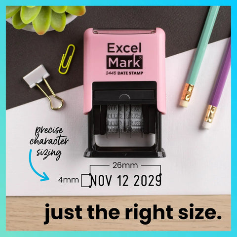 Heavy Duty Date Stamp For Shipping And Expiration Tracking Built Like A Rock With Black Ink And Customizable Mount Colors A Total Office Game Changer That Goes Hard Daily with clear date display