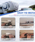 Installation guide for 225008 RV Slide Out Motor And Gear Housing For 12V Accu Slide System Replacement For R25075 High Torque Motor And R25076 Gearbox