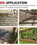 Heavy Duty Manual Rebar Bender For 5/8 Inch Steel Rod in construction and gardening projects, showcasing steel bars and plants.
