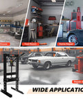 6 Ton Hydraulic Shop Press With Heavy Duty H Frame For Bearing Installation And U Joint Press in a garage setting, repair depot