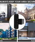 Anti Theft Video Doorbell Mount No Drill Outdoor Bracket With Screws for home and office, image shows secure mounting options.
