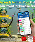 App Enabled Digital Aquarium Water Test Kit 10 In 1 For Freshwater And Saltwater Tanks With Easy Strips Checks Ammonia Nitrite Nitrate PH GH KH Chlorine And More For Fish Shrimp And Reefs app interface on smartphone against aquarium.