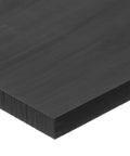 Heavy Duty Black UHMW Polyethylene Sheet 0.125 Inch Thick, 48 Inch Wide, 48 Inch Long with Plain Back and Opaque Finish