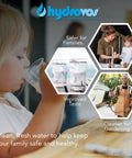 Child drinking water; Inline Water Filter For Ice Makers Fridges Dishwashers And RO Setups With One Quarter Inch FPT Threaded Connection NSF