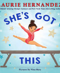 Motivating Picture Book About Trying, Falling, And Getting Back Up For Kids Ages Four To Eight From Olympic Gymnast Laurie Hernandez, You Got This As A New York Times Bestselling Author, cover showing young gymnast on balance beam.