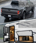 EPDM Rubber D Shaped Weather Stripping 26Ft RV Door Seal With Strong Self Adhesive on truck and RV in rain