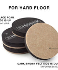 16 Piece Heavy Duty Furniture Sliders For Carpet And Hardwood Floors Floor Protectors Move Couches Like Smoke No Sweat 3 Inch Glide Pads Movers Scratch Shield showing black foam and felt pads.