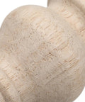 Close-up of Set Of 2 Round Wood Table Legs 5.9 Inch French Style Farmhouse Feet Unfinished Wood Surface
